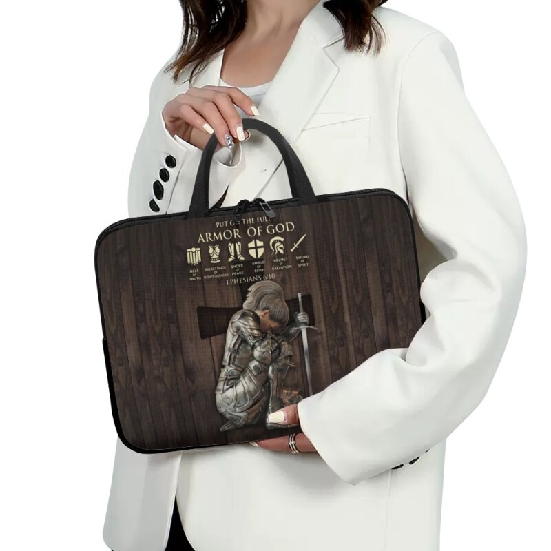 Personalized Armor of God Laptop Bag