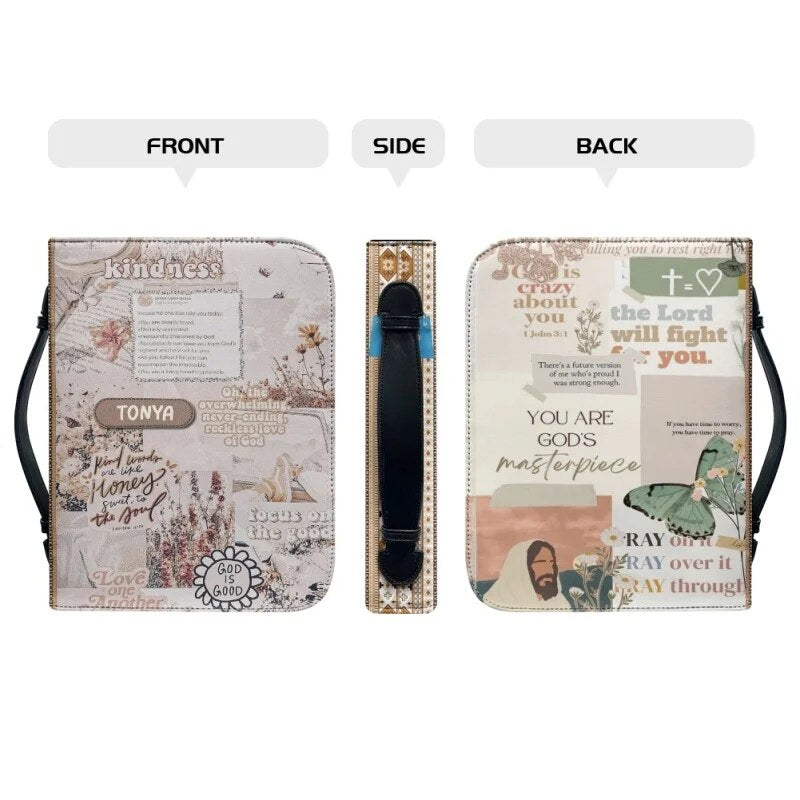 God's Masterpiece Custom Floral Bible Cover
