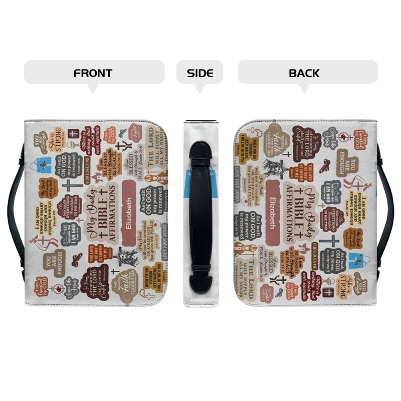 Personalized Faith Affirmations Bible Cover