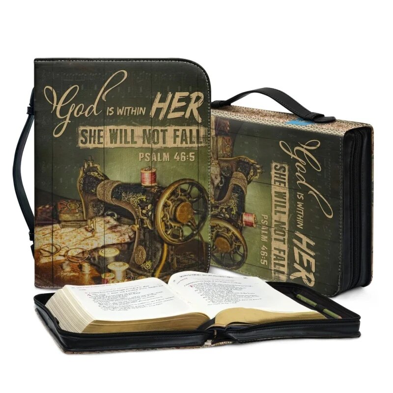 Personalized Psalm 46:5 Sewing Bible Cover