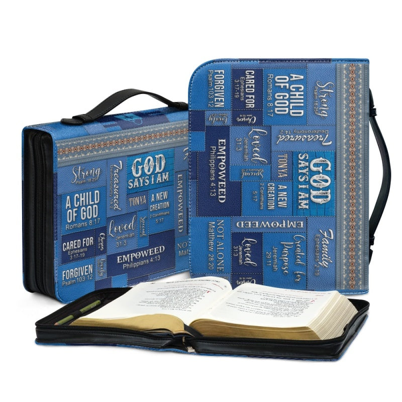 God Says I Am Personalized Bible Cover