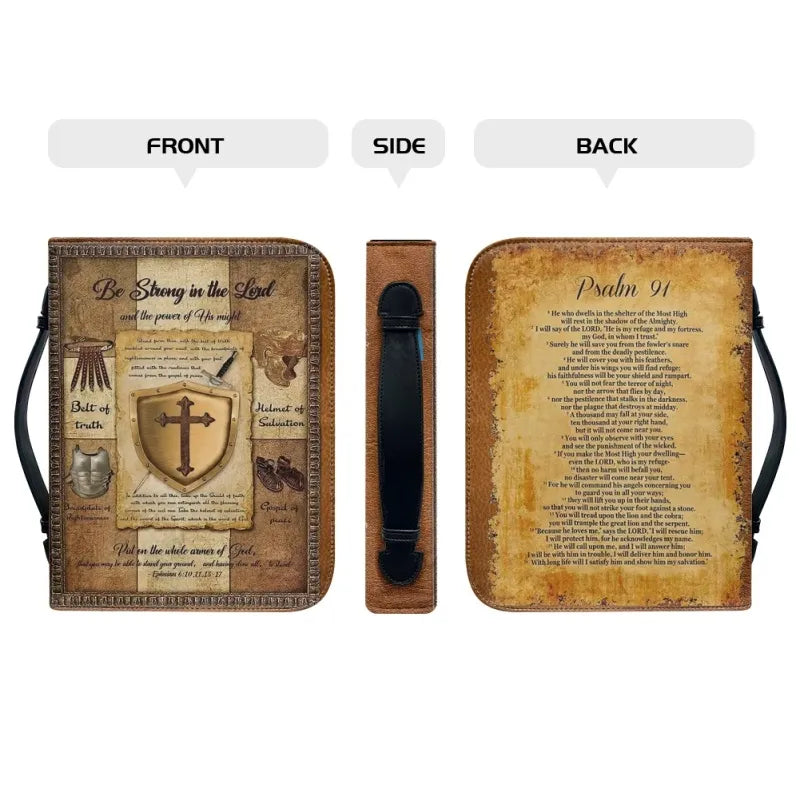 Be Strong in the Lord Personalized Bible Cover