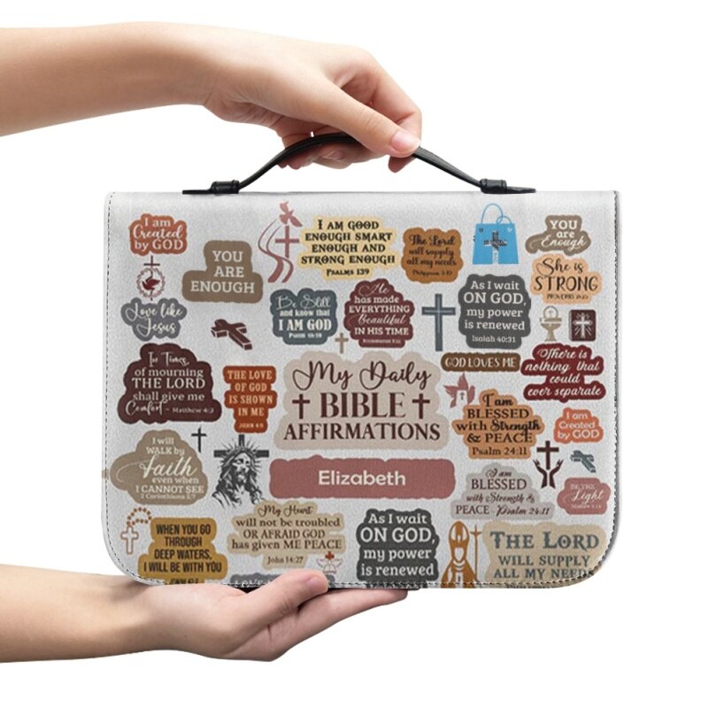 Personalized Faith Affirmations Bible Cover