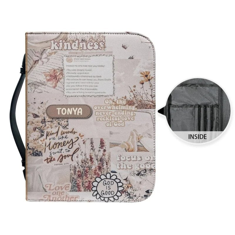 God's Masterpiece Custom Floral Bible Cover