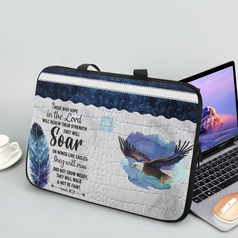 Those Who Hope in the Lord Custom Laptop Bag