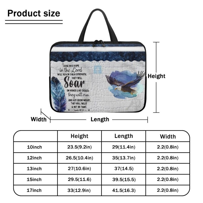 Those Who Hope in the Lord Custom Laptop Bag