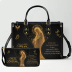 Personalized Christian Leather Handbag & Wallet Set