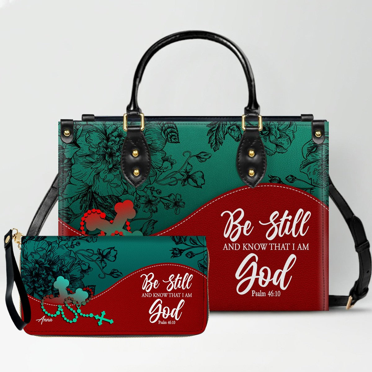Personalized Christian Leather Handbag