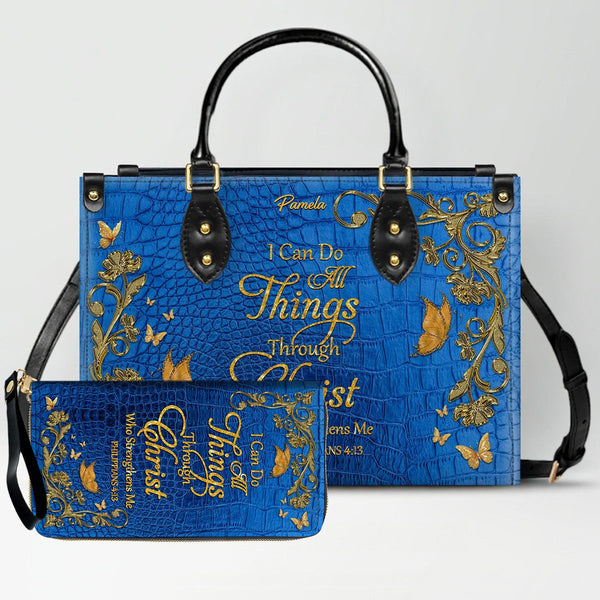 Personalized Christian Handbag & Wallet Set