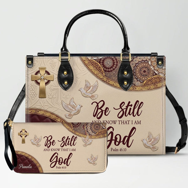 Personalized Bible Verse Handbag & Wallet Set