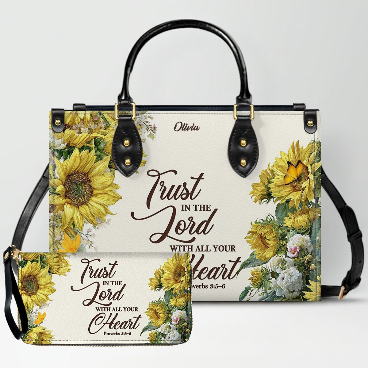 Custom Christian Leather Handbag for Women