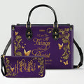 Personalized Christian Leather Handbag & Wallet