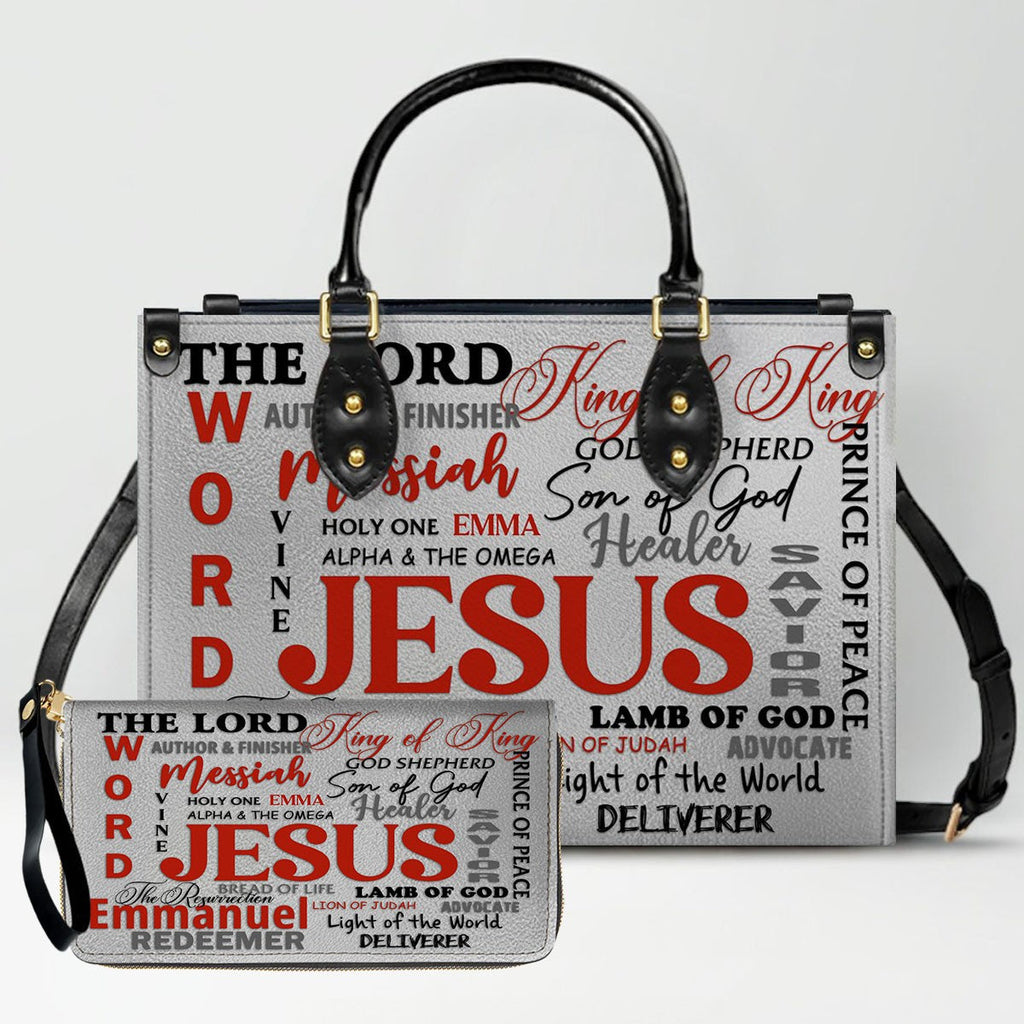 Personalized Christian Faith Leather Handbag