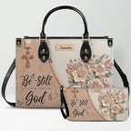 Personalized Beige Cross Handbag & Wallet Set