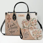 Personalized Beige Cross Handbag & Wallet Set