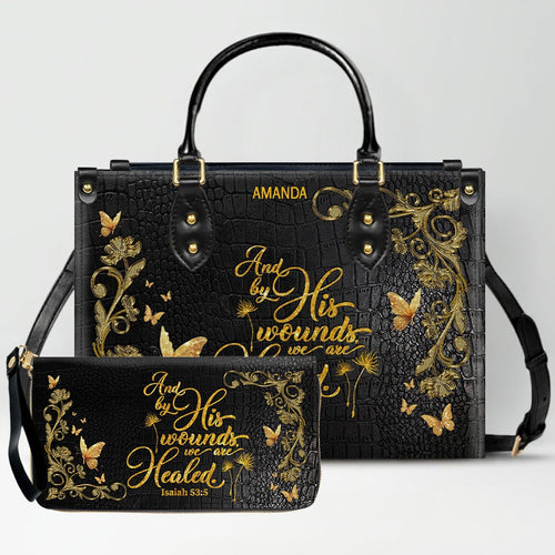 Custom Christian Leather Handbag & Wallet Set