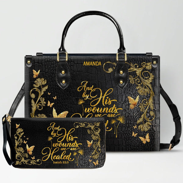 Custom Christian Leather Handbag & Wallet Set