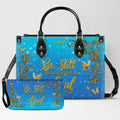 Personalized Christian Leather Tote Bag Set