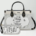 "I Can Do All Things" Personalized Leather Bag Set