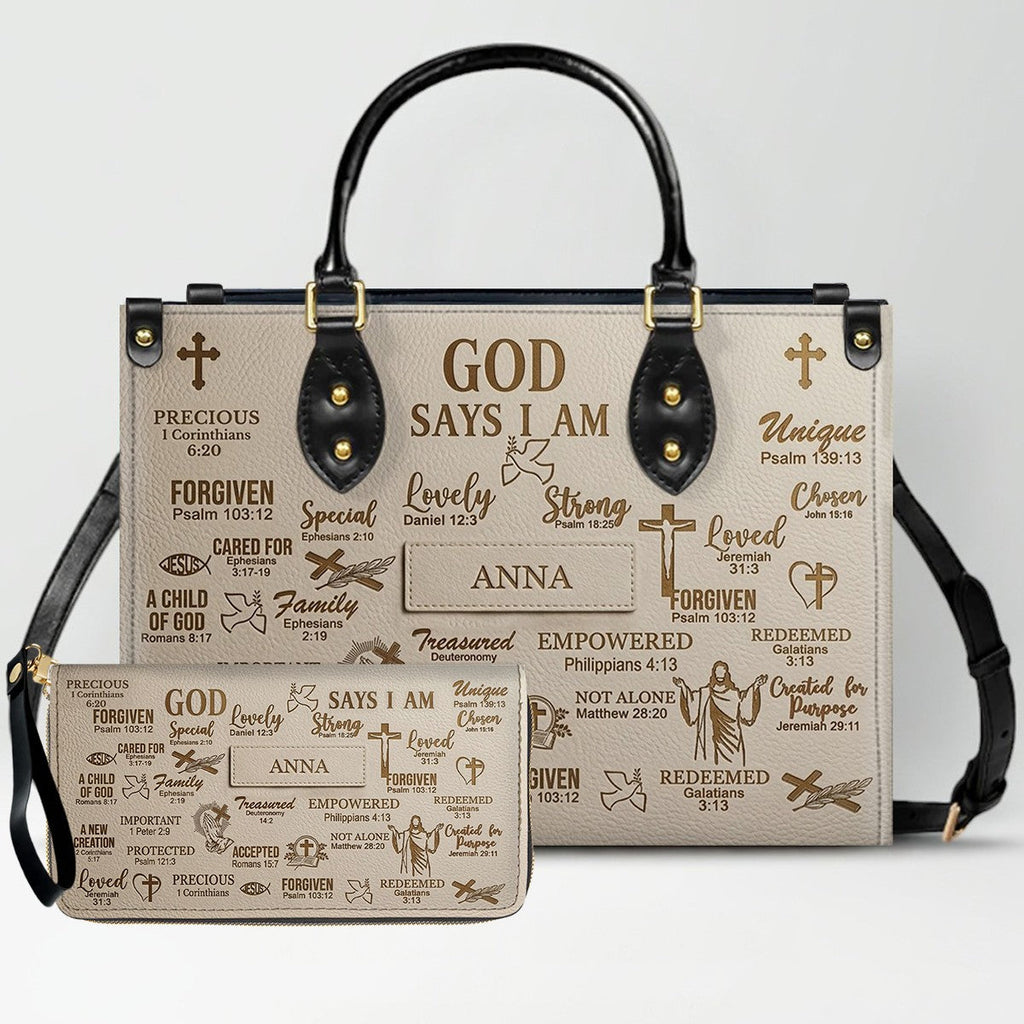 Personalized God Says I Am Christian Tote Bag