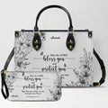 Personalized Bible Verse Tote Bag & Wallet Set