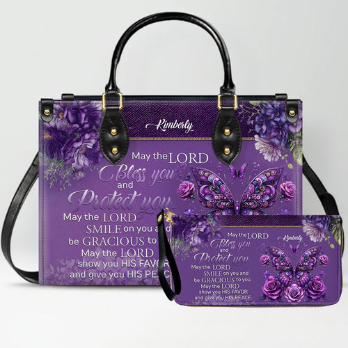 Custom Engraved Christian Leather Handbag