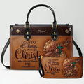 Custom Christian Leather Handbag & Wallet Set
