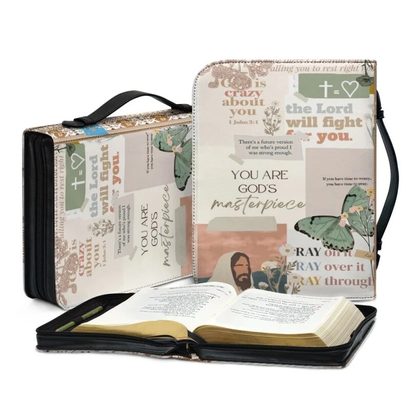 God's Masterpiece Custom Floral Bible Cover