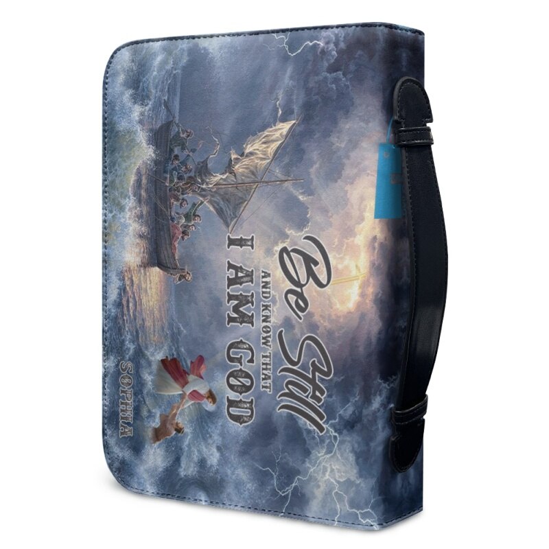 Personalized Be Still Divine Voyage Bible Cover