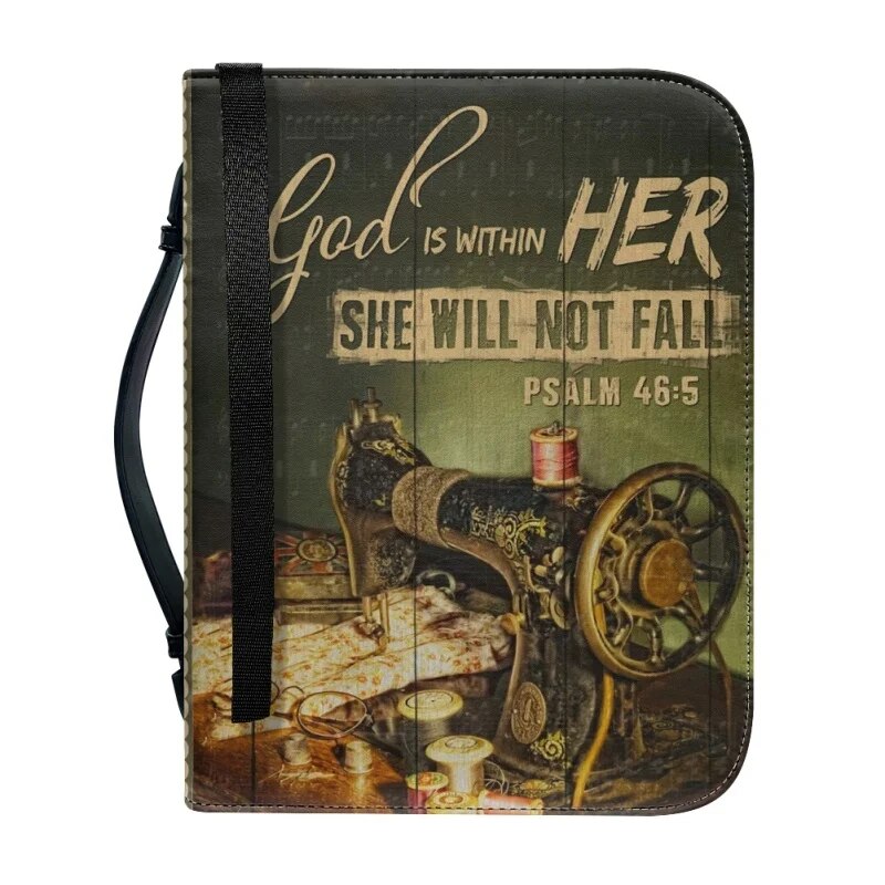 Personalized Psalm 46:5 Sewing Bible Cover