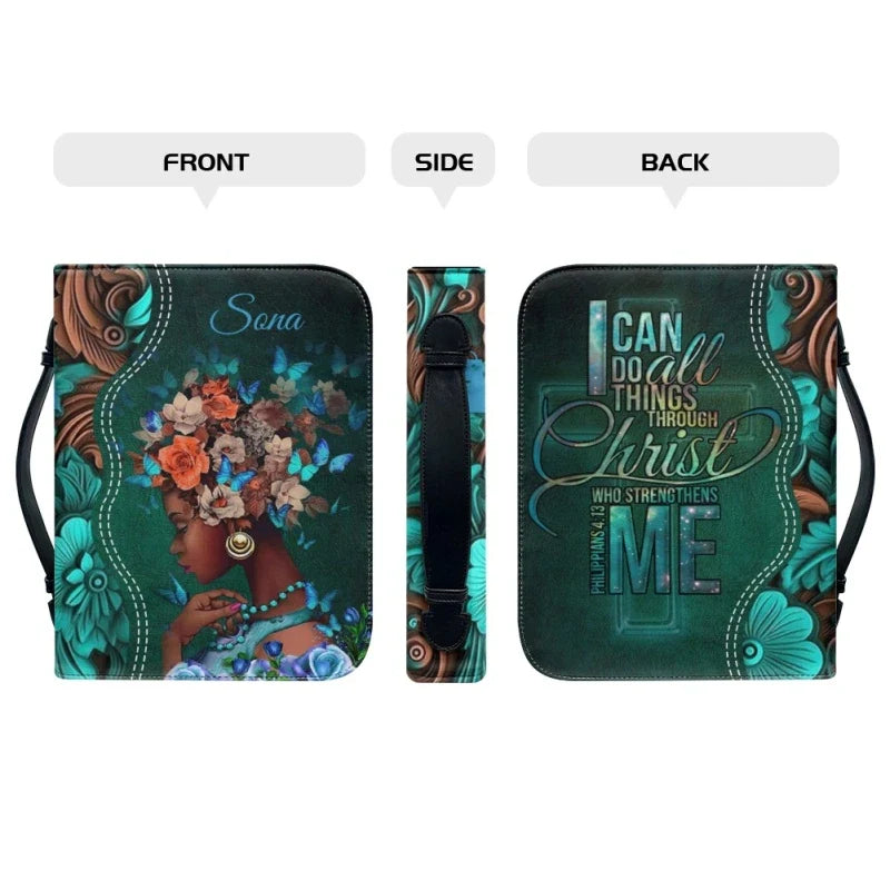 Personalized Philippians 4:13 Bible Cover