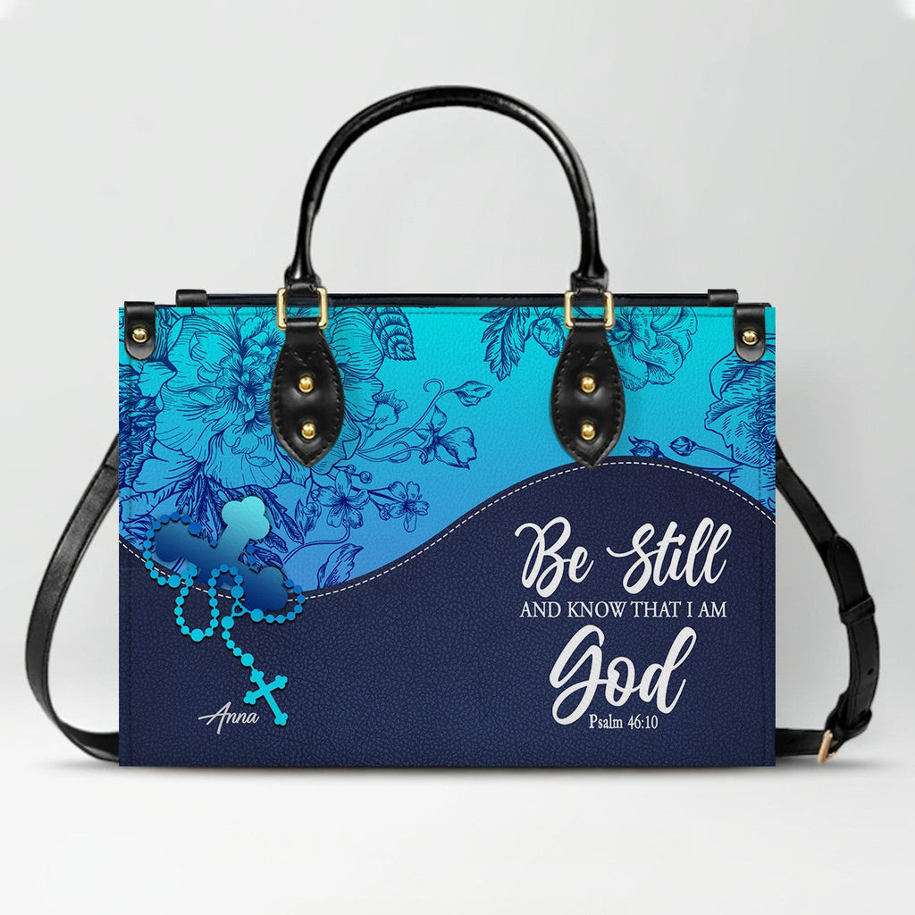 Sapphire Blue Personalized Christian Handbag