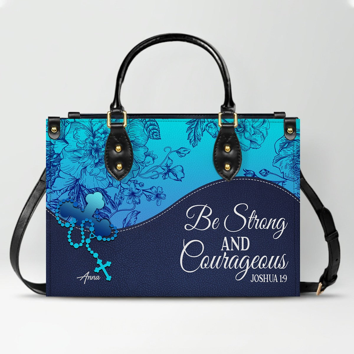 Sapphire Blue Personalized Christian Handbag