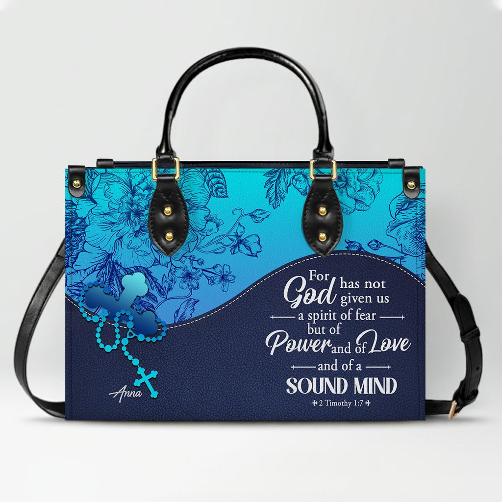 Sapphire Blue Personalized Christian Handbag