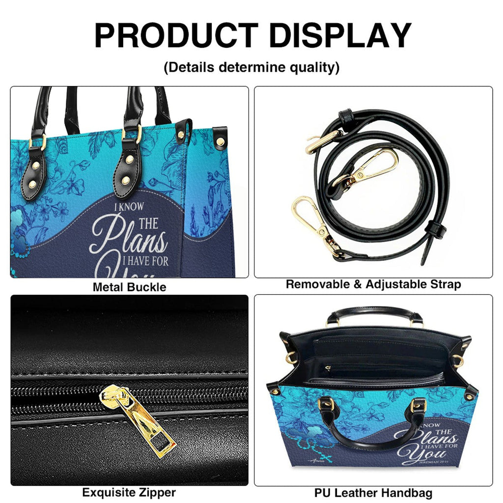 Sapphire Blue Personalized Christian Handbag