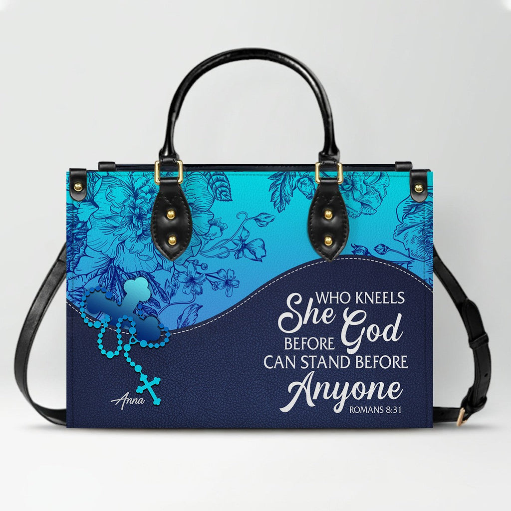 Sapphire Blue Personalized Christian Handbag