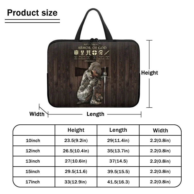 Personalized Armor of God Laptop Bag