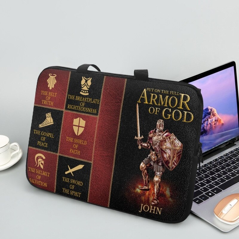 Full Armor of God Personalized Laptop Bag