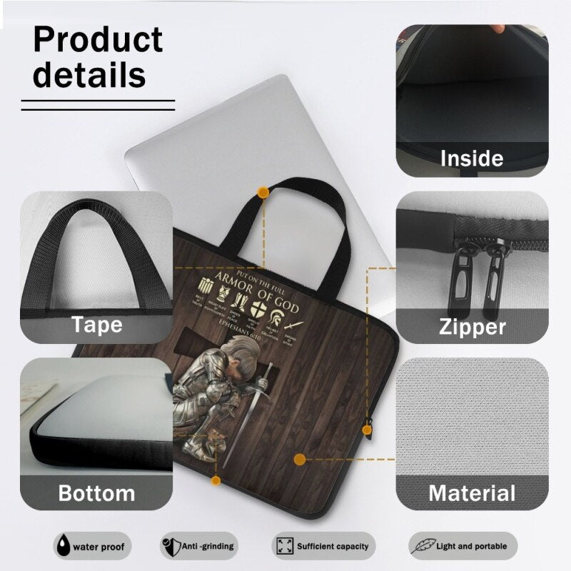 Personalized Armor of God Laptop Bag