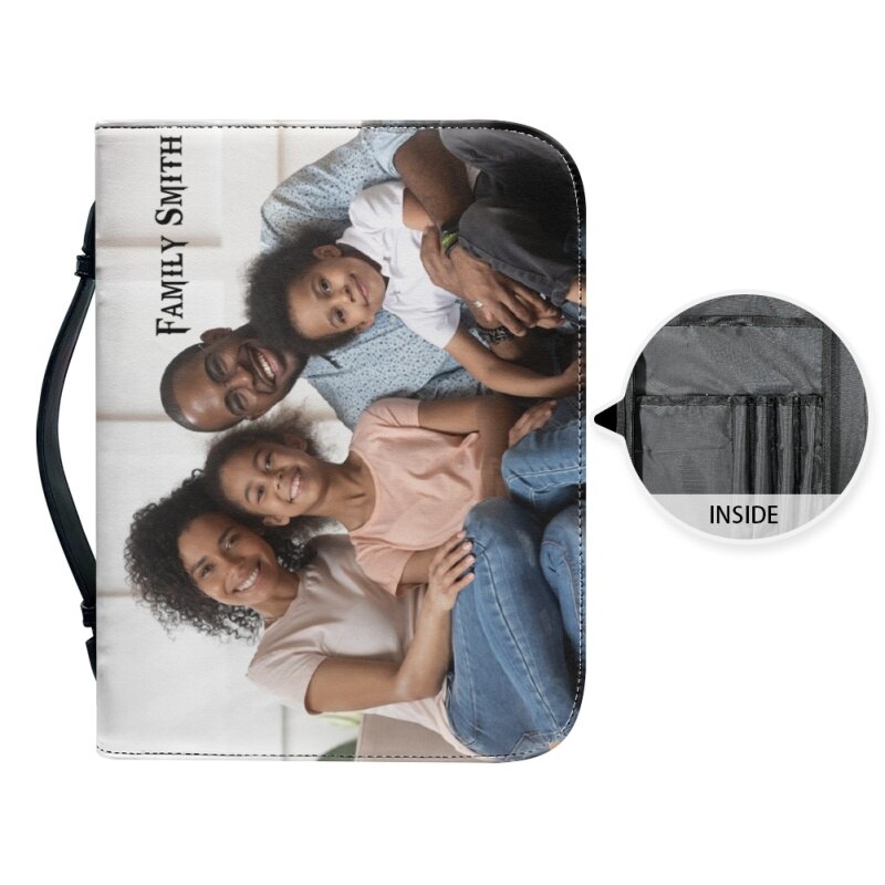 Personalized Family Photo Bible Cover Case