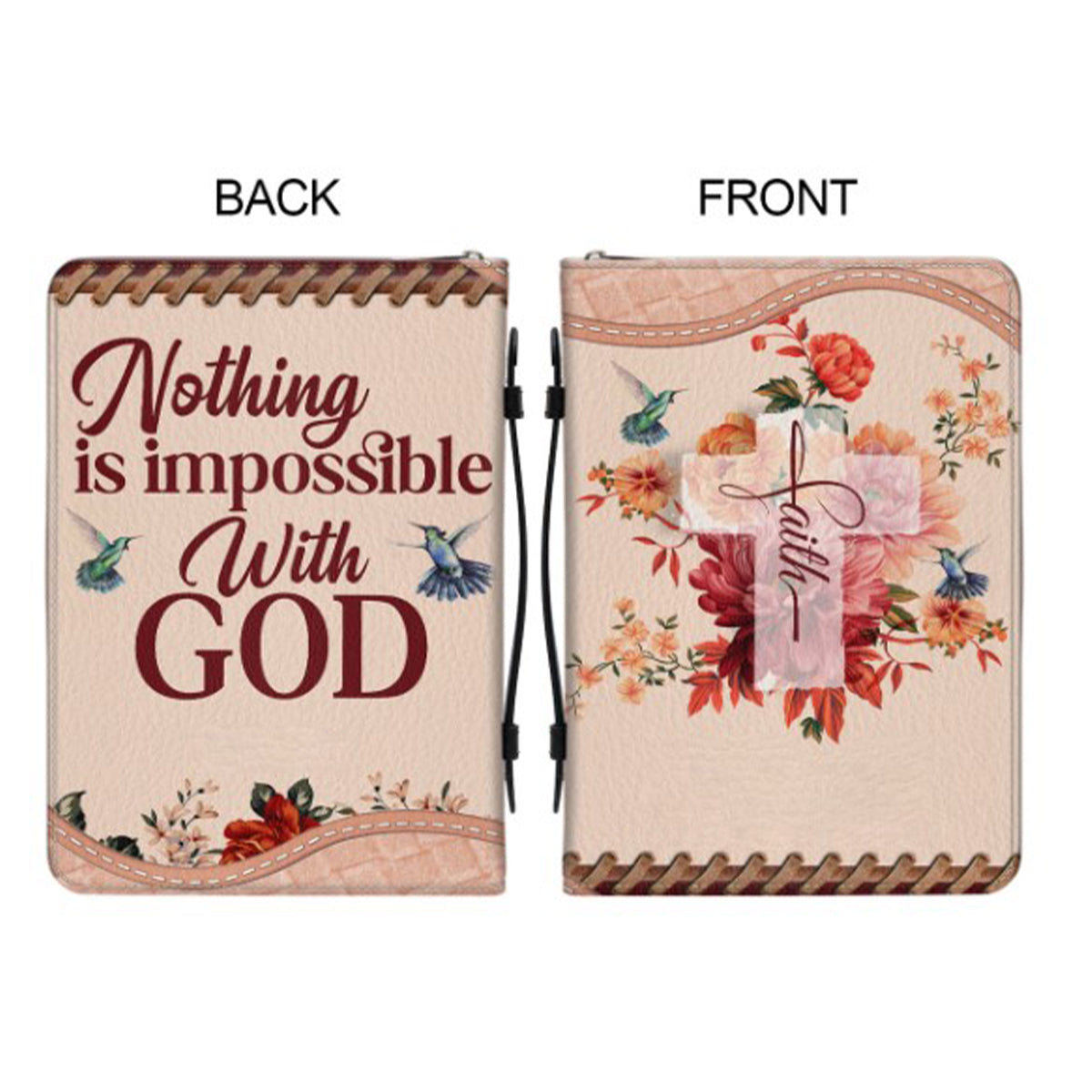 Personalized Nothing Is Impossible Bible Cover