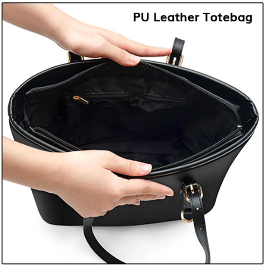 Personalized Christian Leather Tote Bag Set