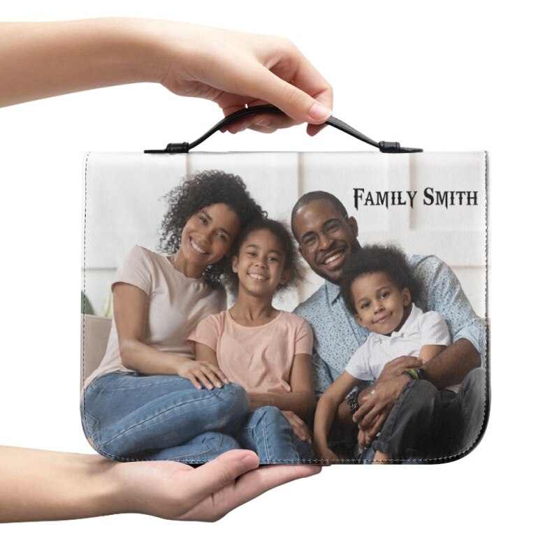 Personalized Family Photo Bible Cover Case