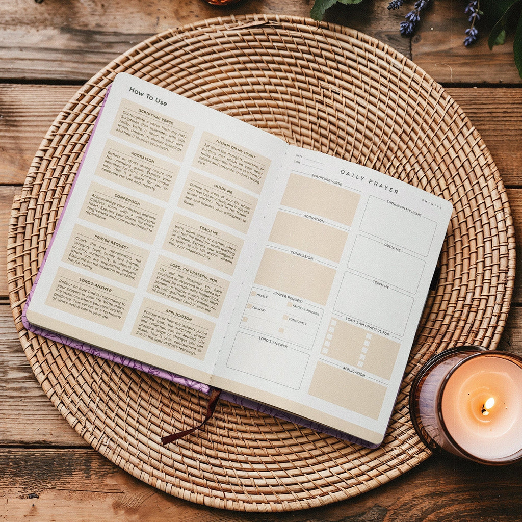 Still Psalm 46:10 Leather Prayer Journal