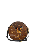 Psalm 46:10 Serene Circle Crossbody Bag