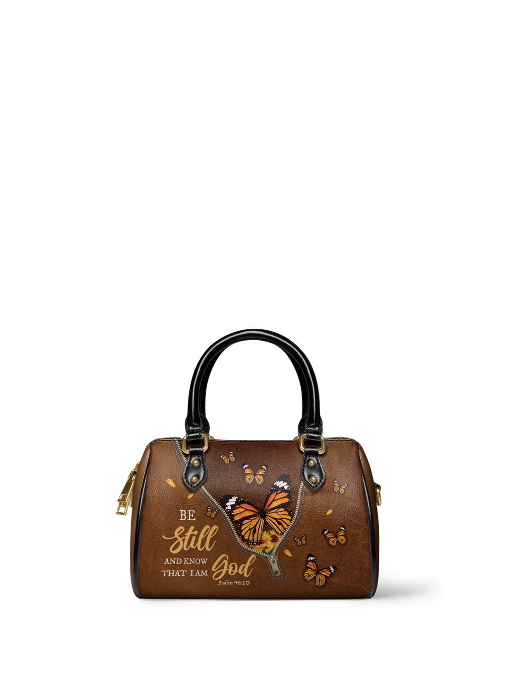 Serene Psalm 46:10 Mini Satchel Handbag
