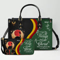 Custom Christian Leather Handbag & Wallet Set