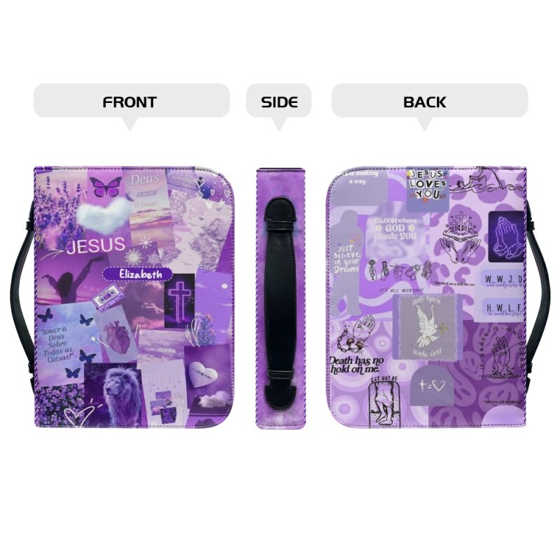 Personalized Bible Affirmations Purple Cover