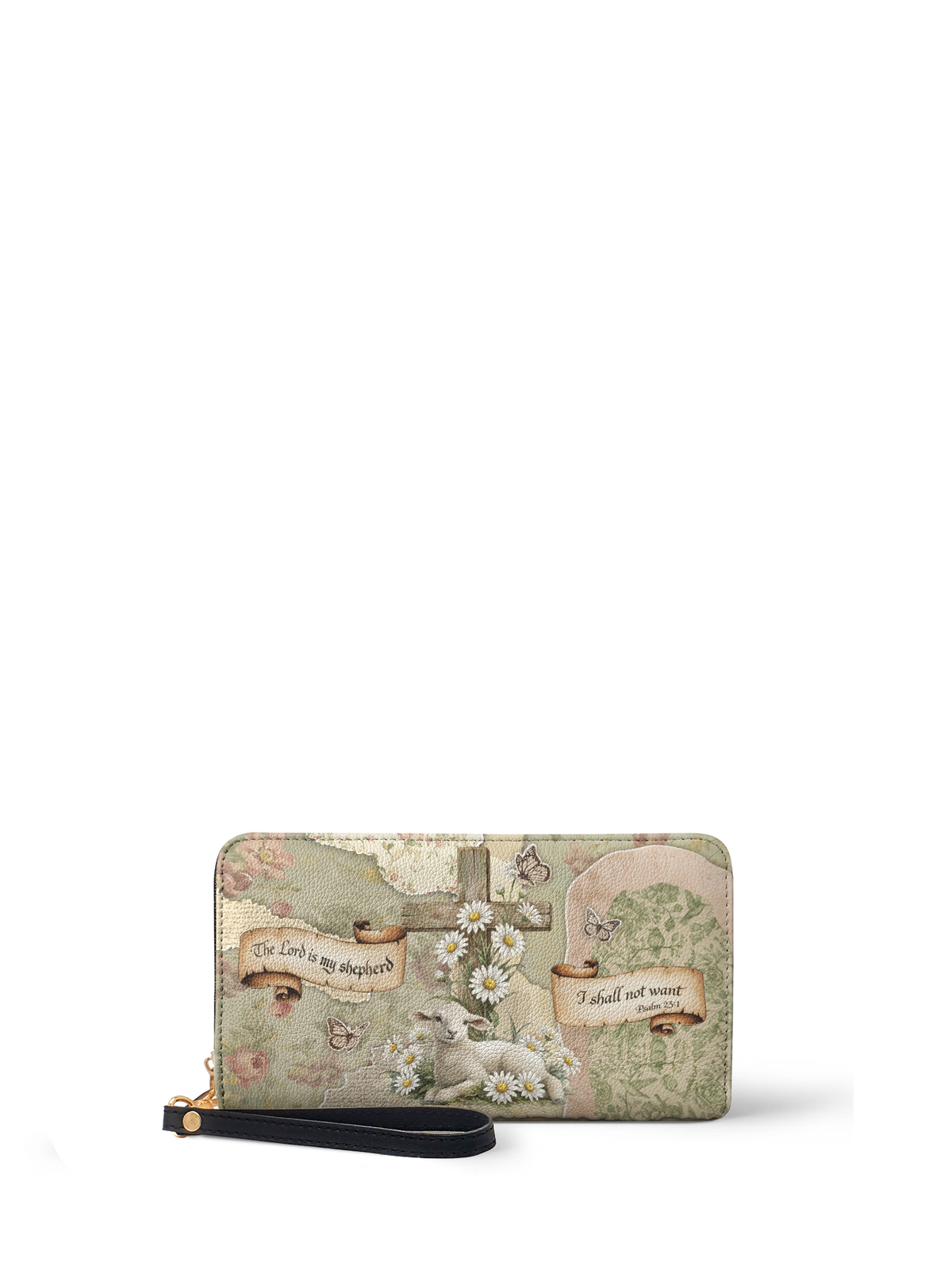 Shepherd Psalm 23:1 Zip-Around Wallet