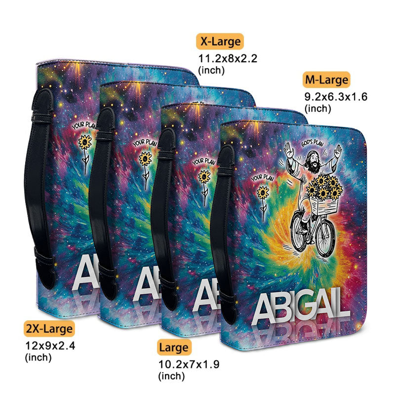 Personalized Tie-Dye God's Plans Bible Cover